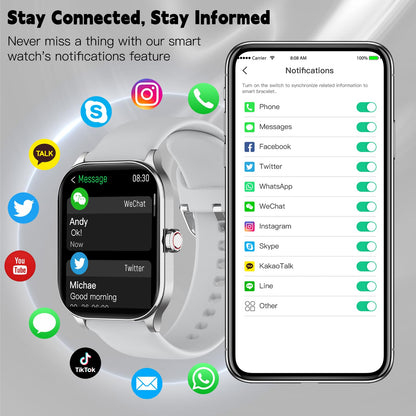 Smart Watch with Heart Rate Monitor and Tracker