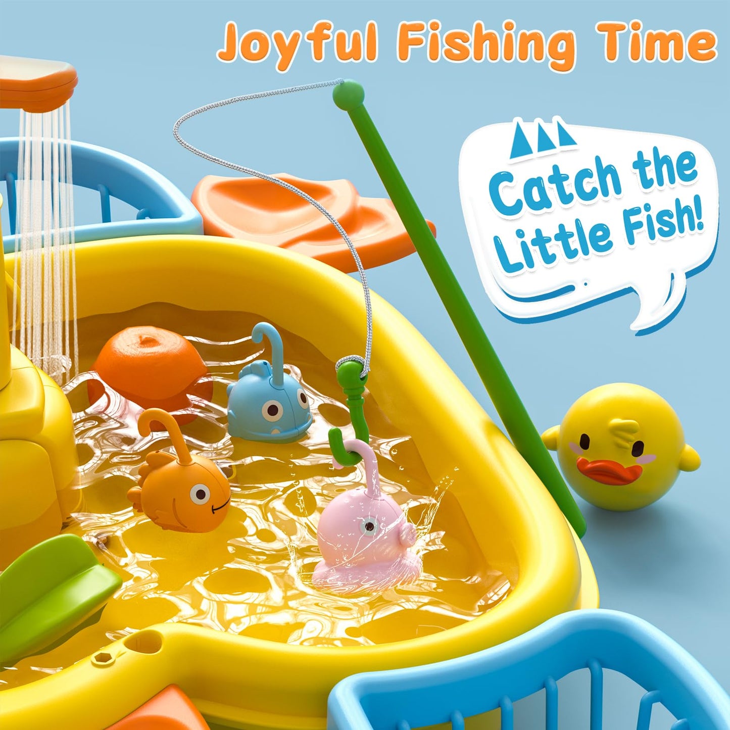 Kids 3-IN-1 Play Sink with Electric Faucet
