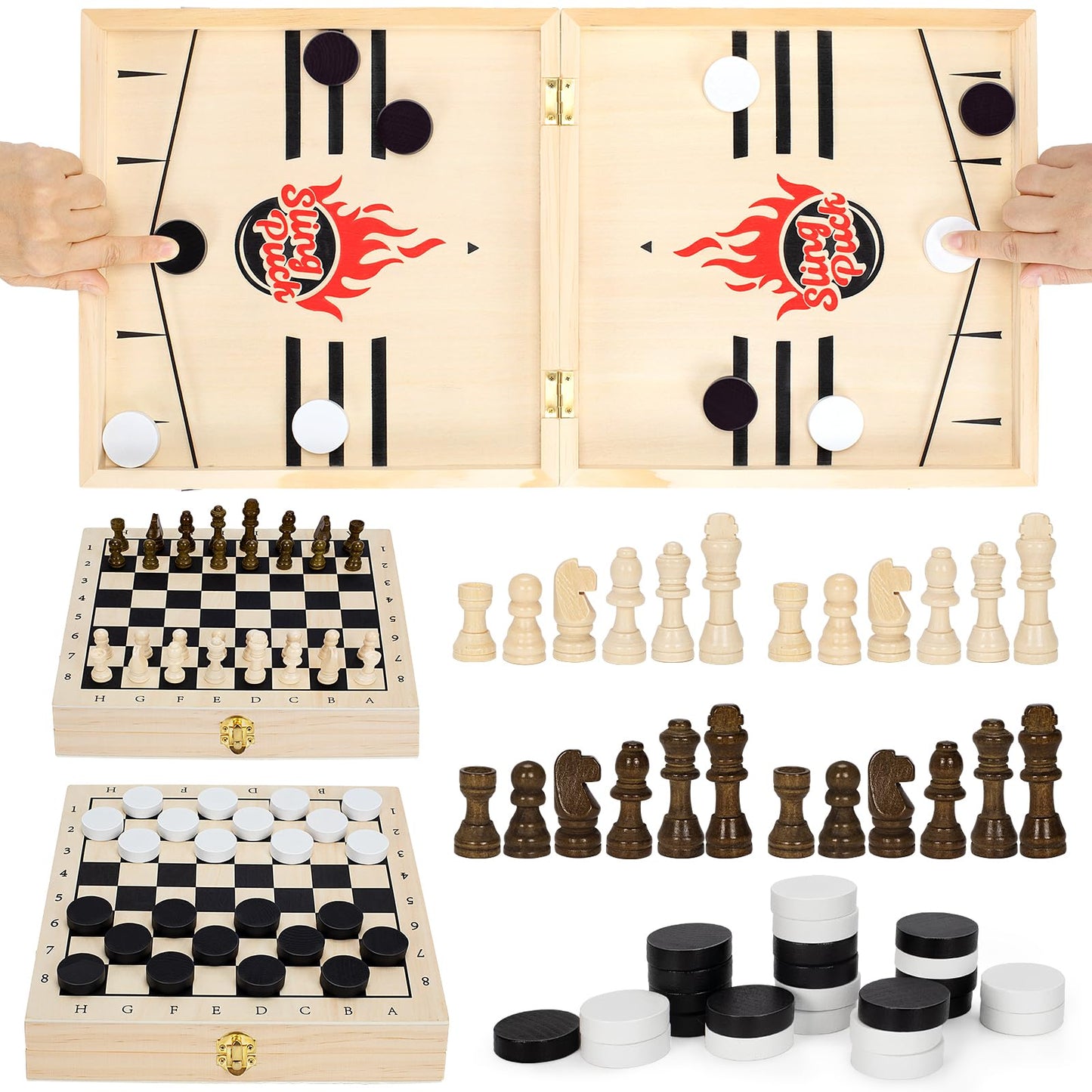 4 in 1 Foldable Slingshot Game Set