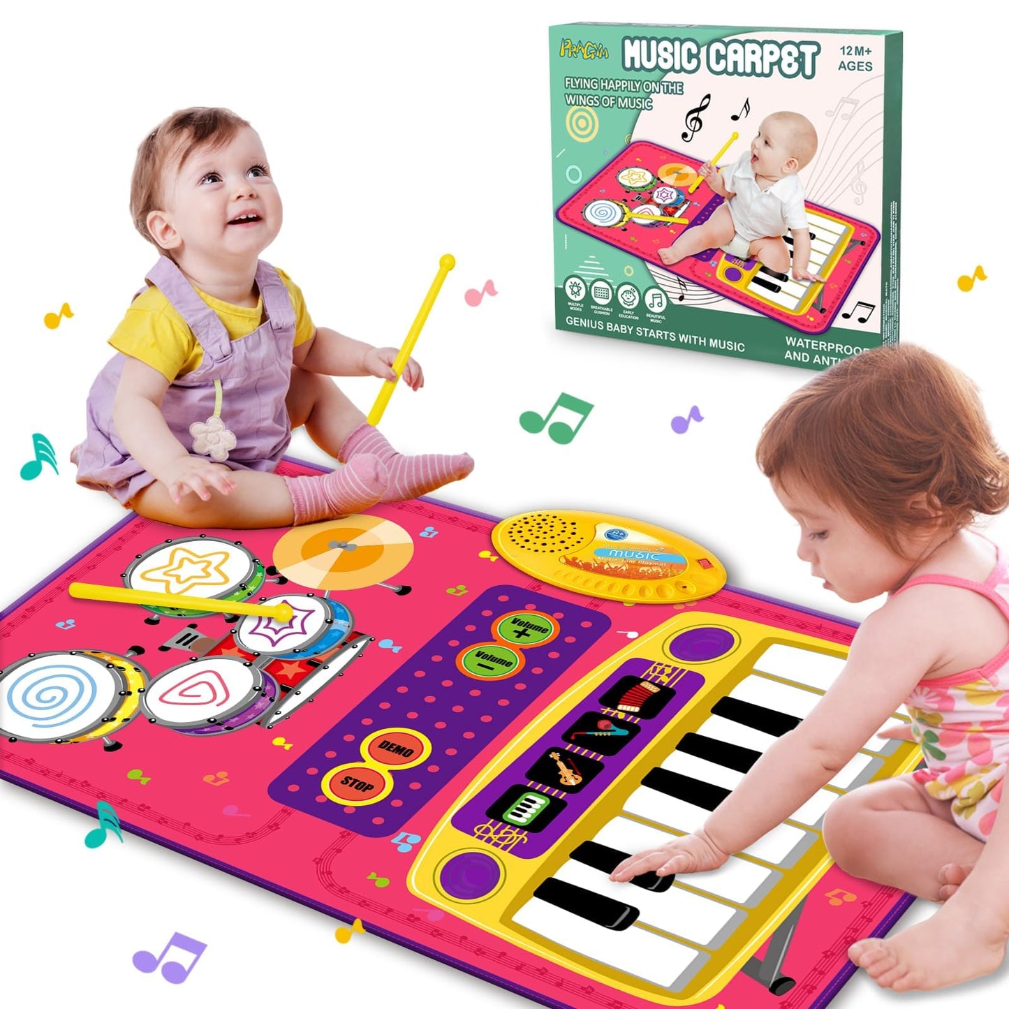 Toddler Piano Mat Music Toy for 1 Year Olds