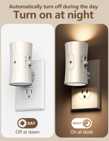 2 Pack LED Night Light with Adjustable Brightness