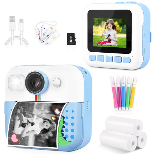 Kids Digital Camera with Instant Print Feature