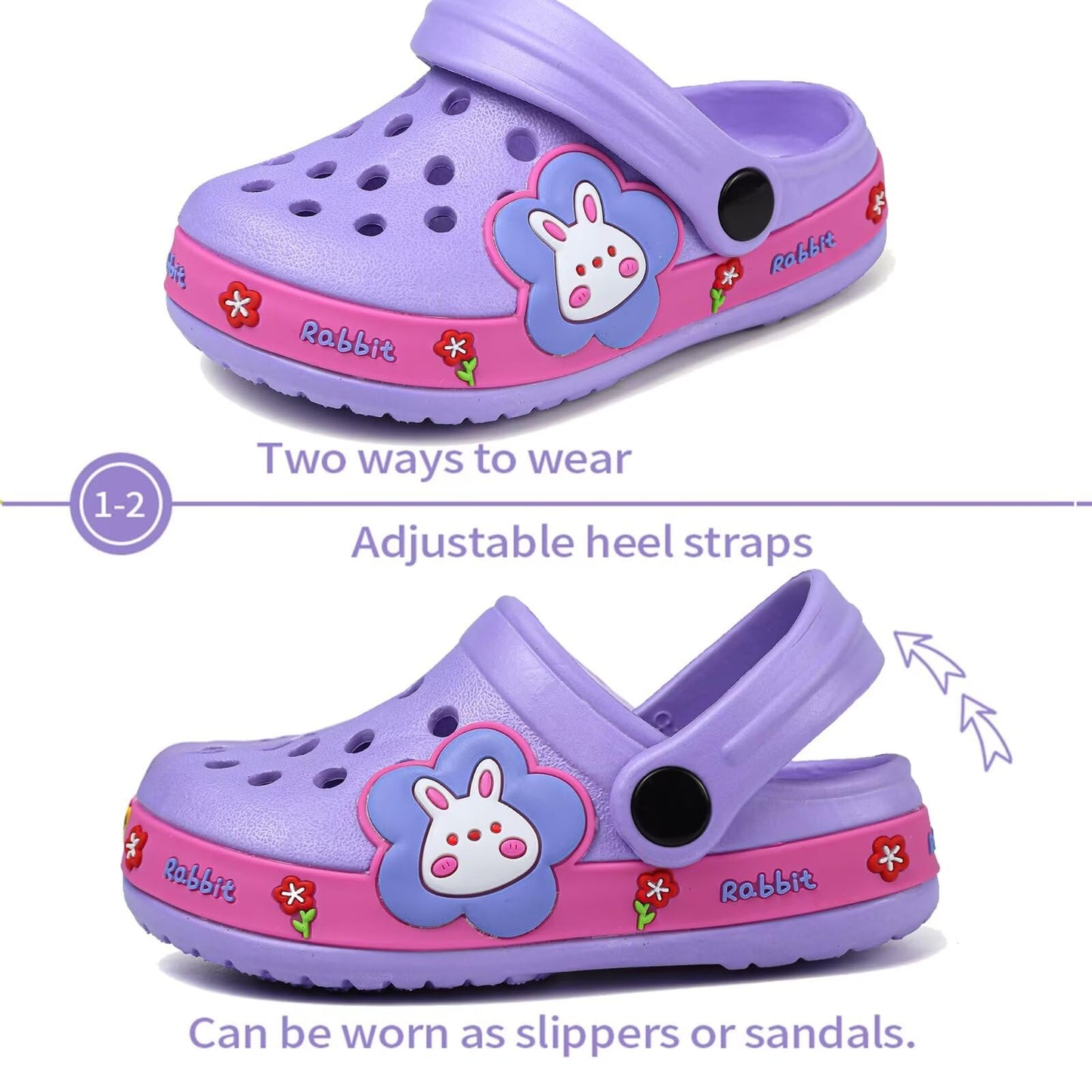 Toddler Cartoon Clog Sandals for Beach Pool