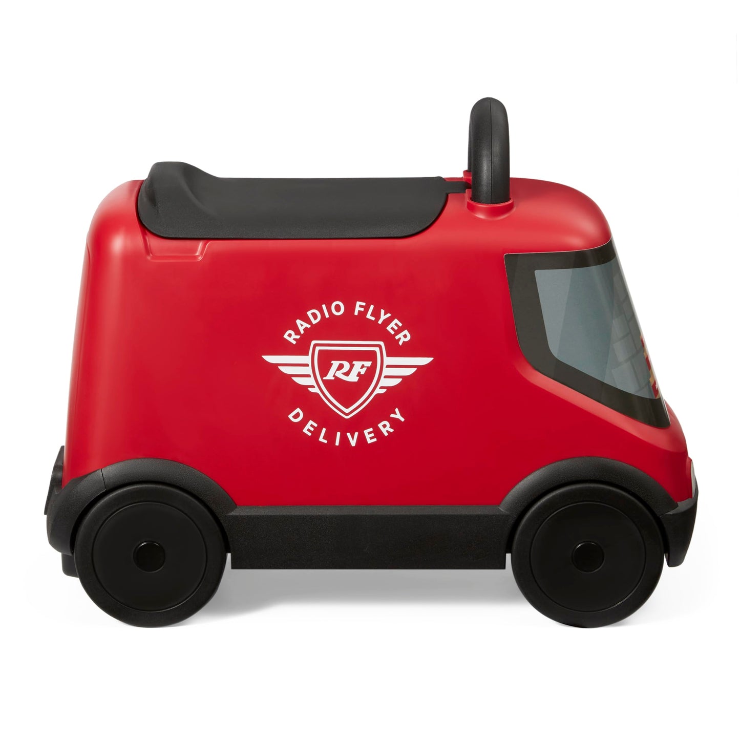 Radio Flyer Delivery Van Ride On Toy for Kids, Red Toddler Ride on Toy for Ages 2+