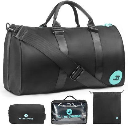 Waterproof Gym Duffel Bag with Accessory Bags