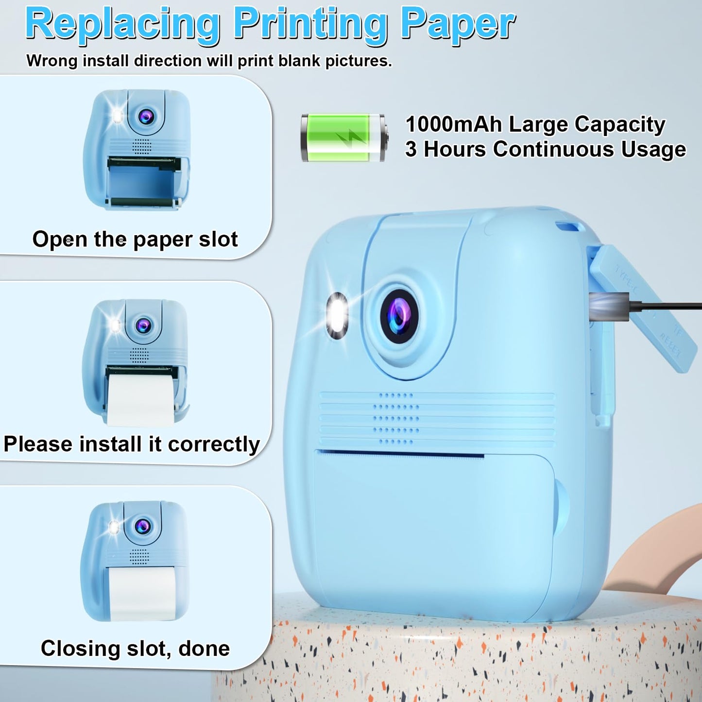 Kids Instant Print Camera.
