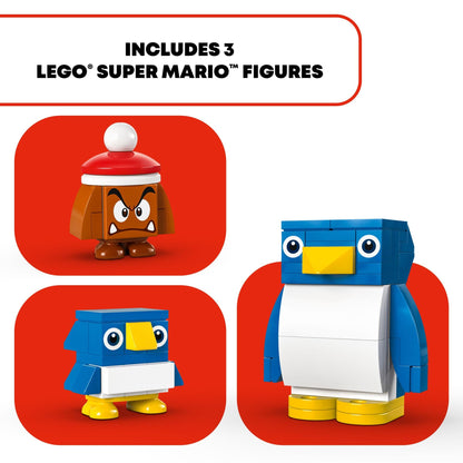 LEGO Super Mario Penguin Family Snow Adventure Expansion Set, Build and Display Toy for Kids, Includes a Goomba Figure and Baby Penguin, Gift for Gamers, Boys and Girls Ages 7 and Up,71430