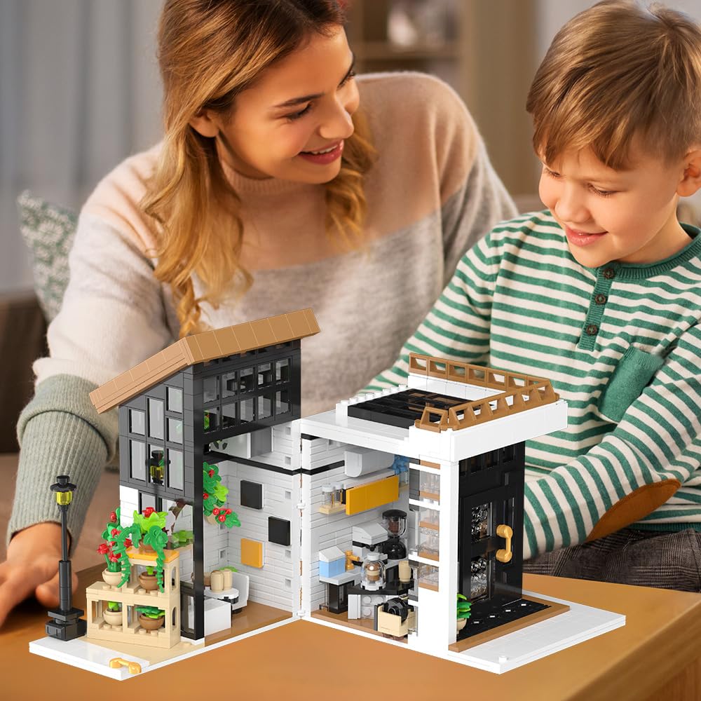 City Cafe Modular Building Toy Set with LED