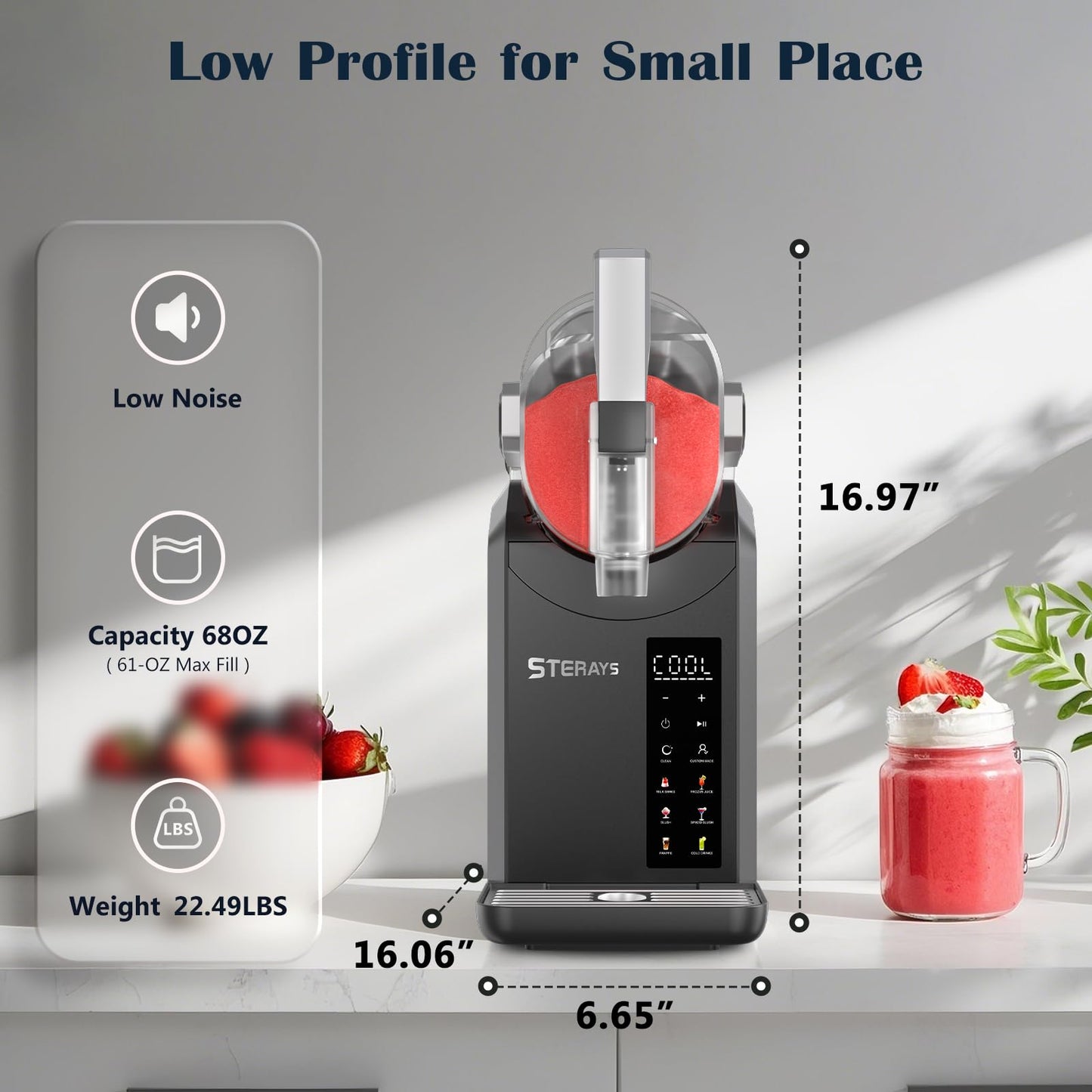 Slushie Machine with 6 Programs and Auto Clean