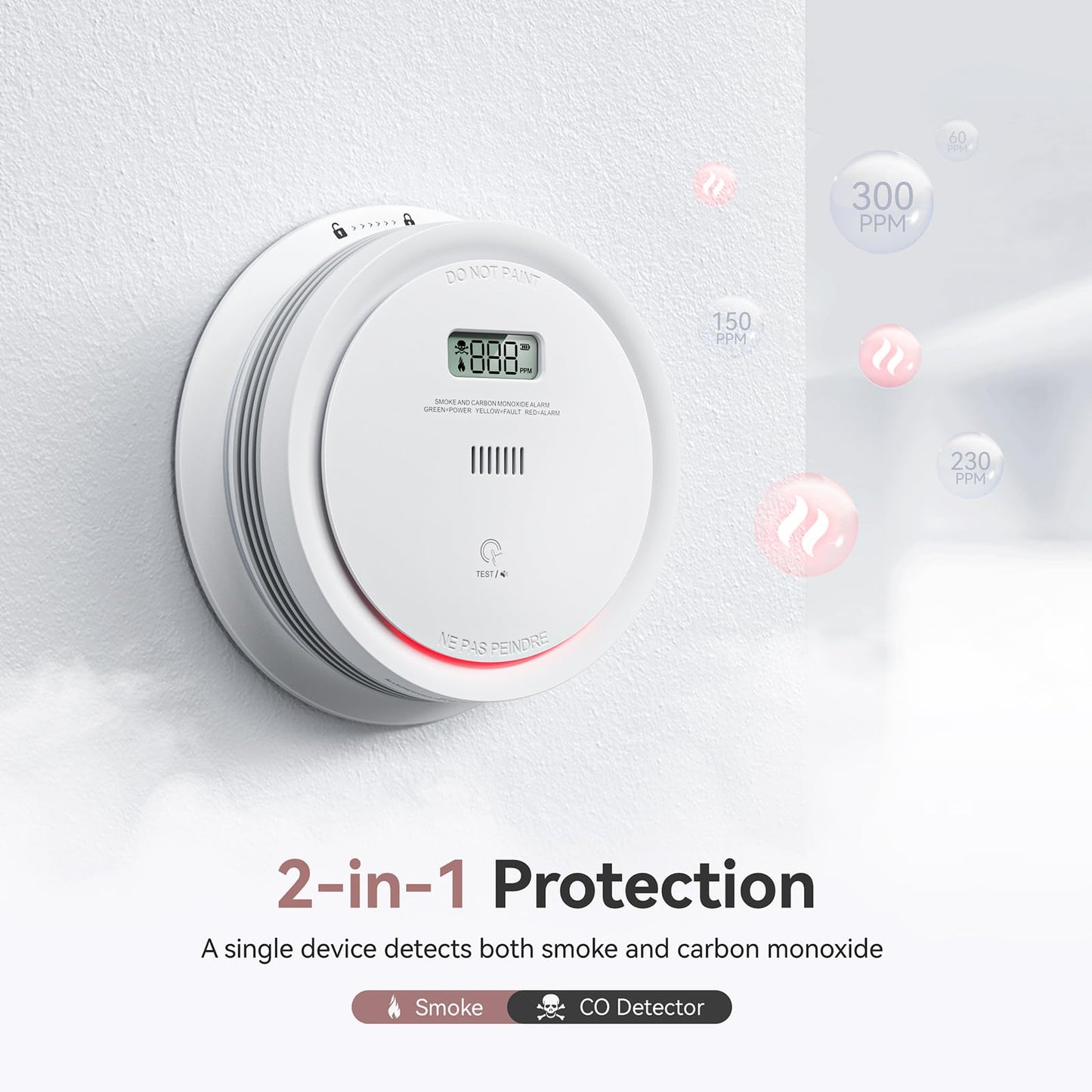 Smoke and Carbon Monoxide Detector Combo 5-Pack