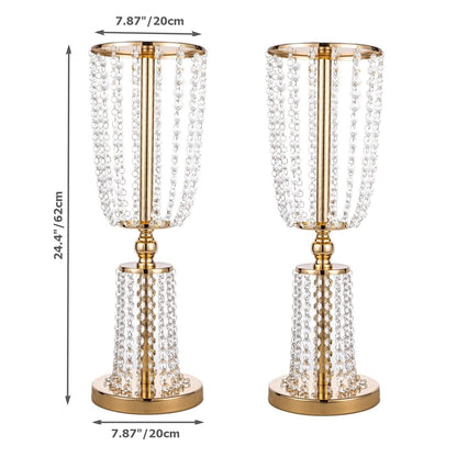 Gold Floor Vase Set for Wedding Centerpieces