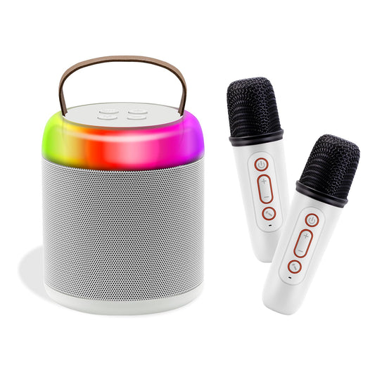 Mini Karaoke Machine with Wireless Microphones