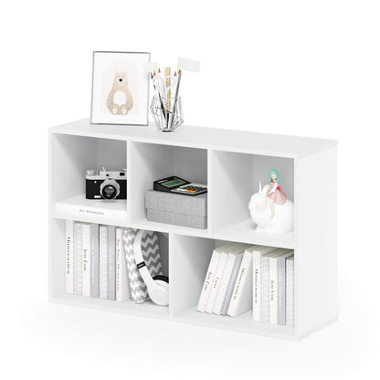 Furinno 5-Cube Bookcase Storage in White