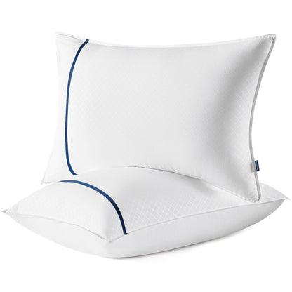 Bedsure Hotel Pillows King Size Set of 2 - Luxury King Pillows 2 Pack, Fluffy Twin Bed Pillows for Sleeping with Breathable Cover Soft & Supportive Pillows for Side, Back or Stomach Sleepers