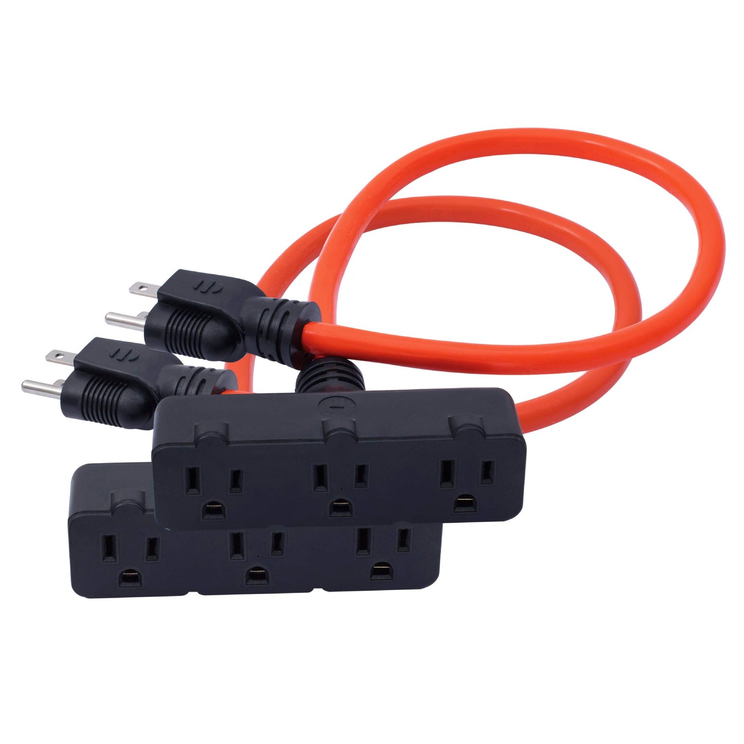 KMC 2-Pack 3-Outlet Power Extension Cords