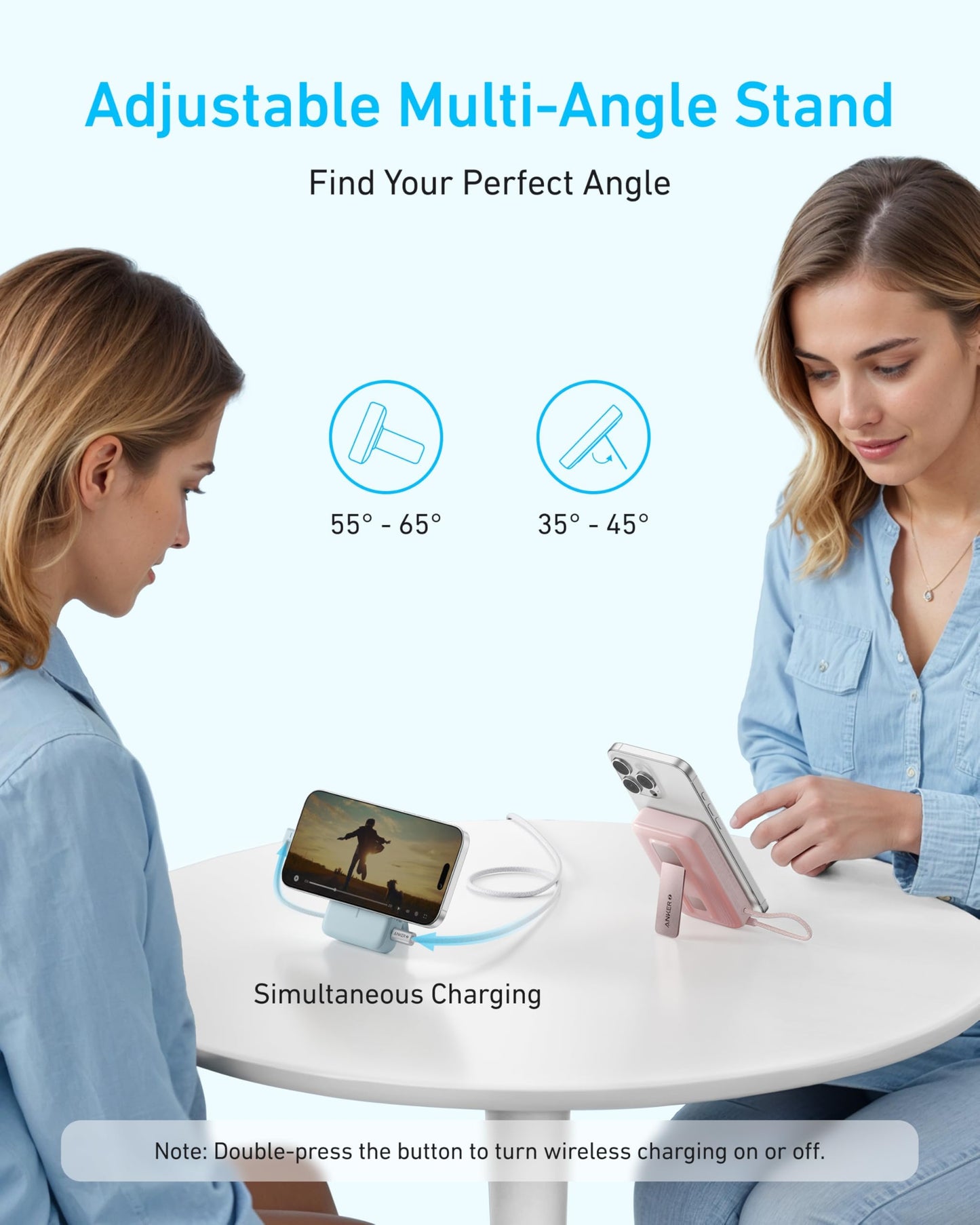 Anker 10,000mAh Wireless Power Bank with Stand