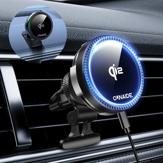15W Magnetic Wireless Car Charger for iPhone