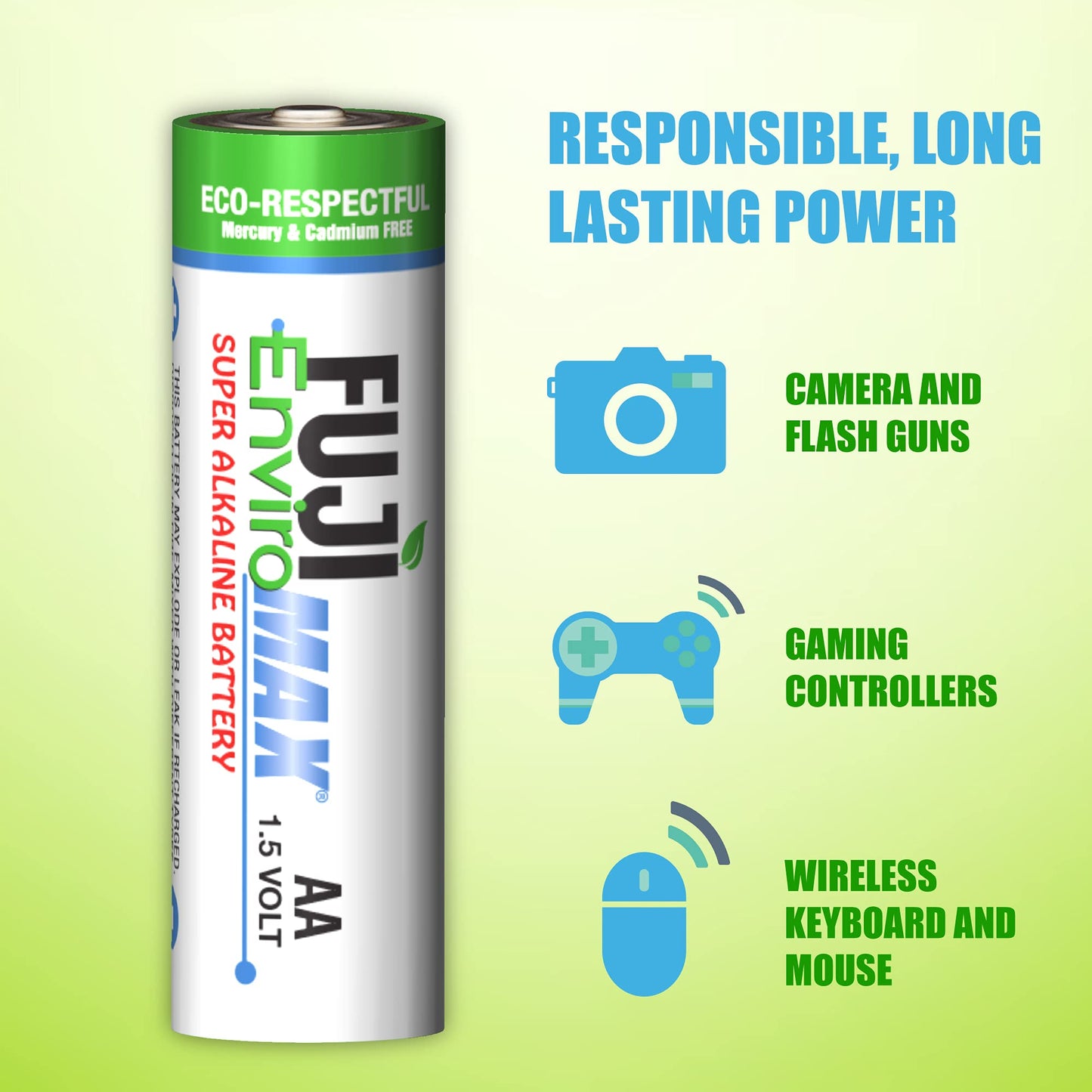 Fuji Enviromax AA Super Alkaline Batteries 48-Pack