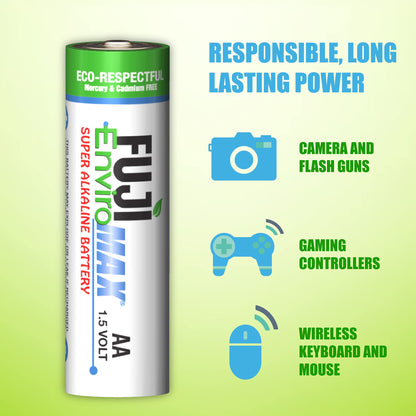 Fuji Enviromax AA Super Alkaline Batteries 48-Pack