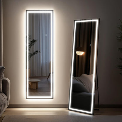 Kosmonia Full Length Mirror with Dimmable LED Light