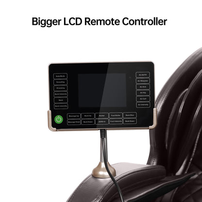 Real Relax 2023 Full Body Dual Core, Zero Gravity Massage Chair, Brown