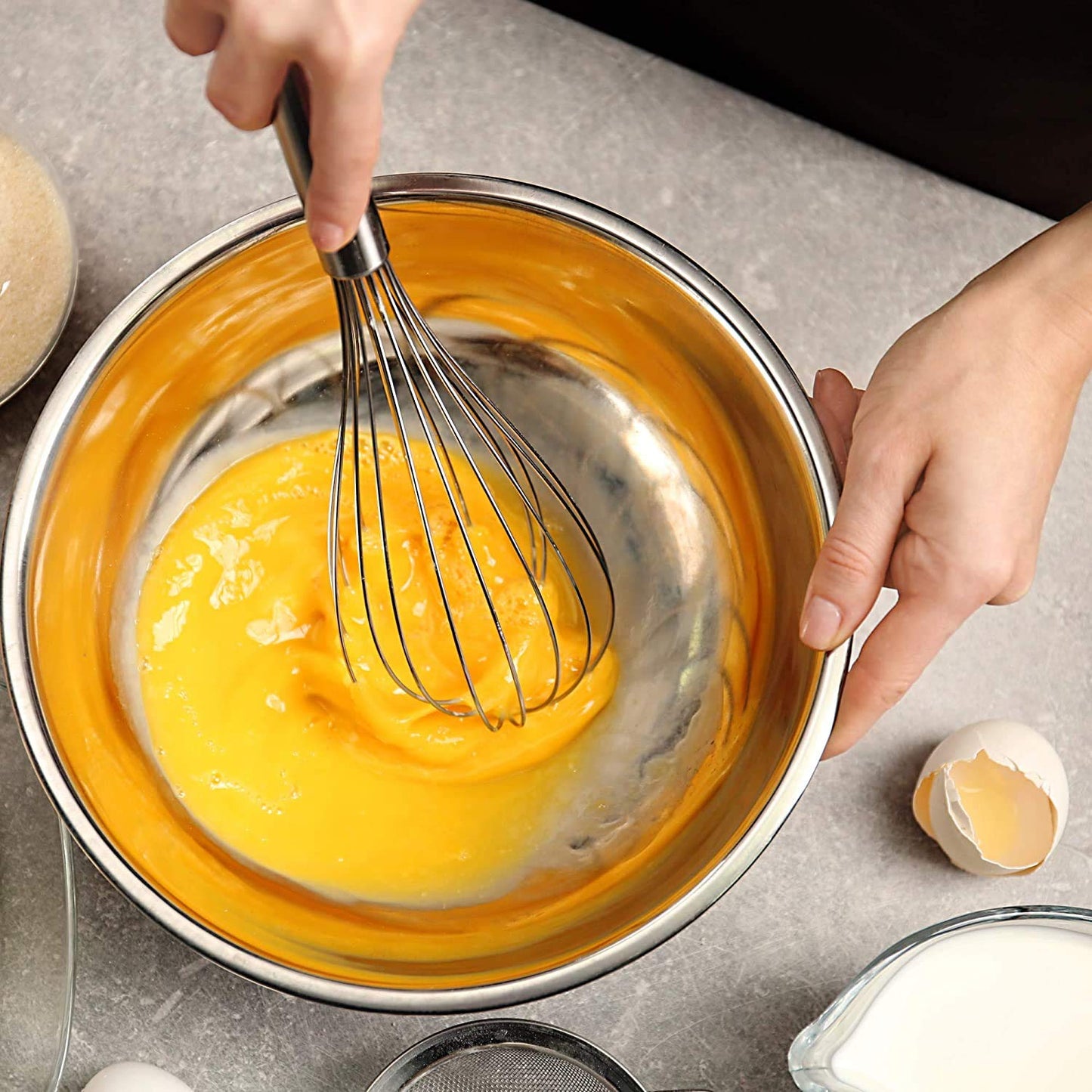 Stainless Steel Whisk Set - 3 Pack
