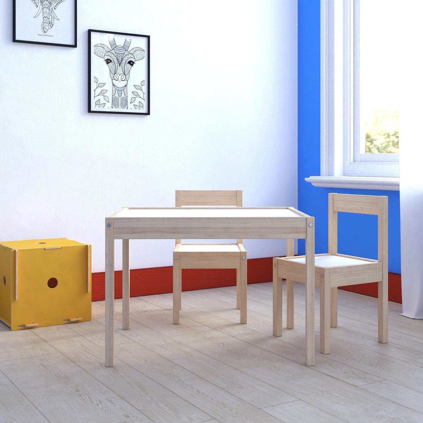 Baby Relax 3-Piece Kids Table and Chair Set