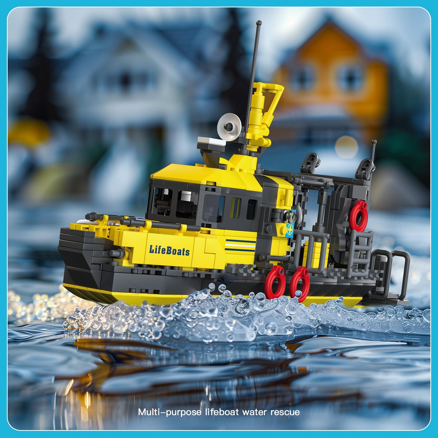 Mould King Building Sets, 10080 City Boats and Ships Building Blocks, Multi-Functional Fishing Boats City Rescue Ship Sets STEM Projects, Building Kit Toy Mini Boat Sets for Adults Kids 8+(462PC)