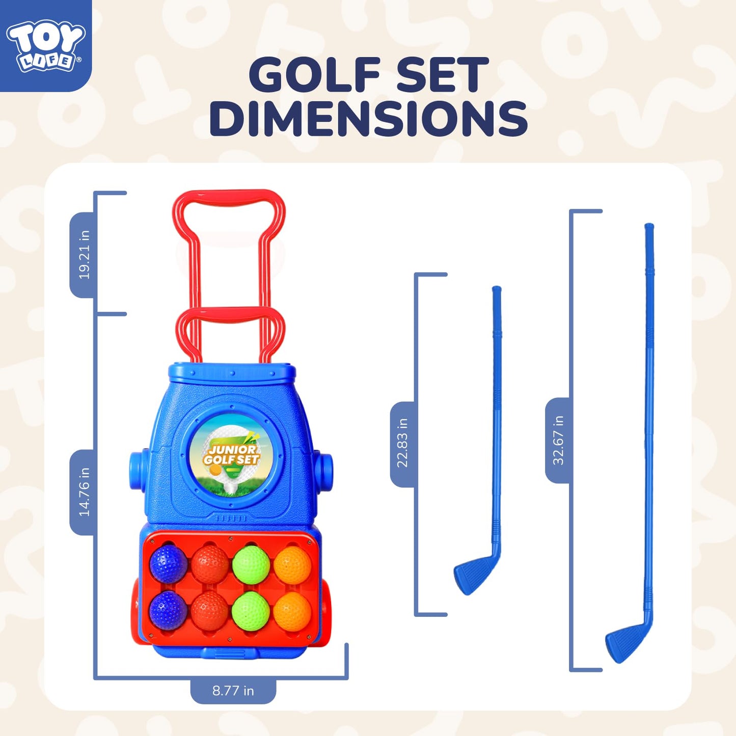 TOY Life Kids Mini Golf Set for Ages 3-8