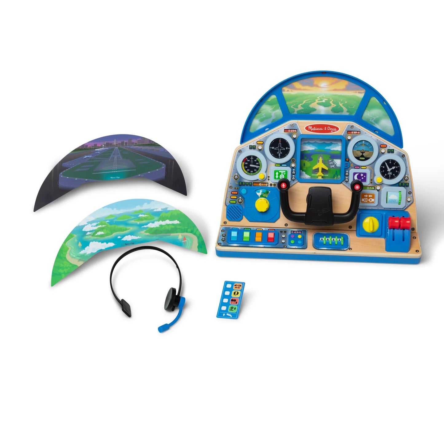 Melissa & Doug Interactive Jet Pilot Dashboard Toy