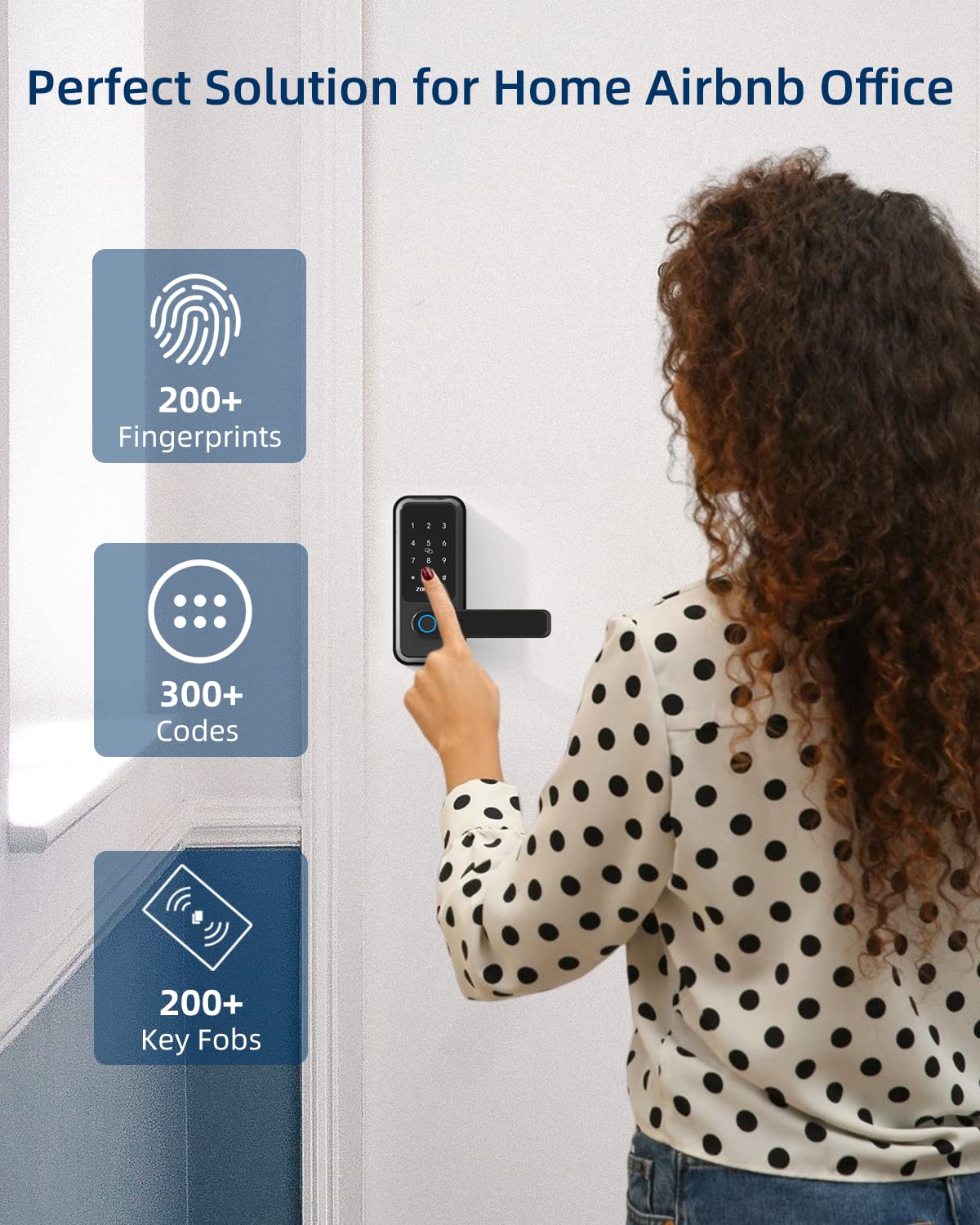 Smart Fingerprint Door Lock with Keypad & Bluetooth