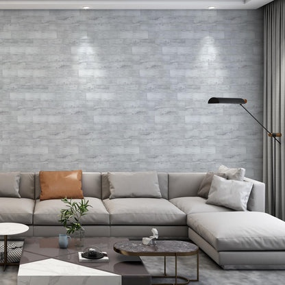 UPDATE: DEAD! Midcard 5 Sheets Light Rustic White/Gray Wood Peel and Stick Tile Backsplash