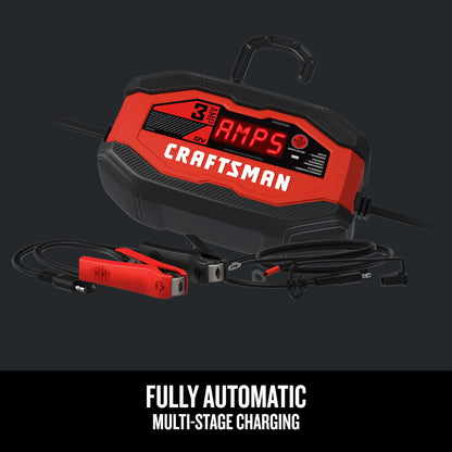 3 Amp CRAFTSMAN Battery Charger and Maintainer