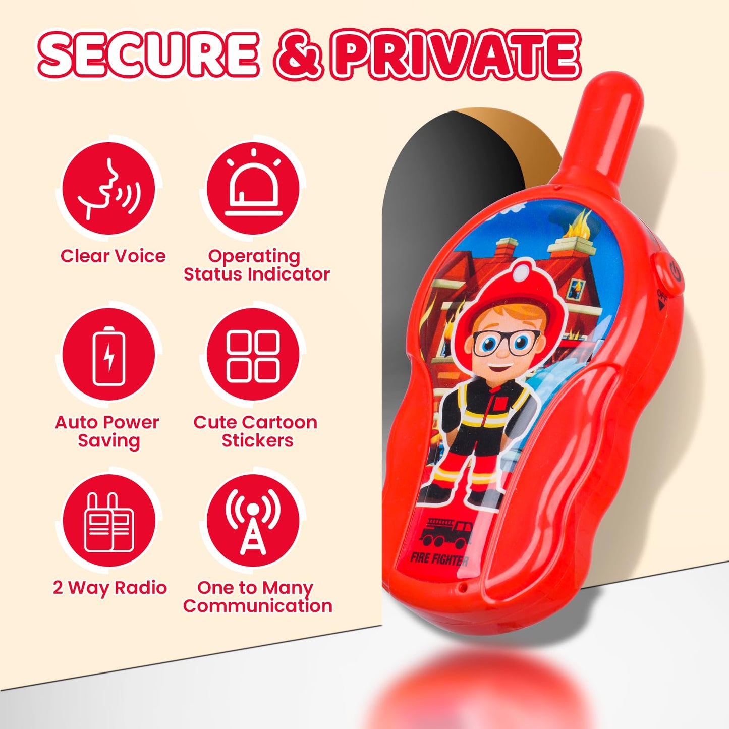 Walkie Talkies for Kids - LAEBUILD Toys