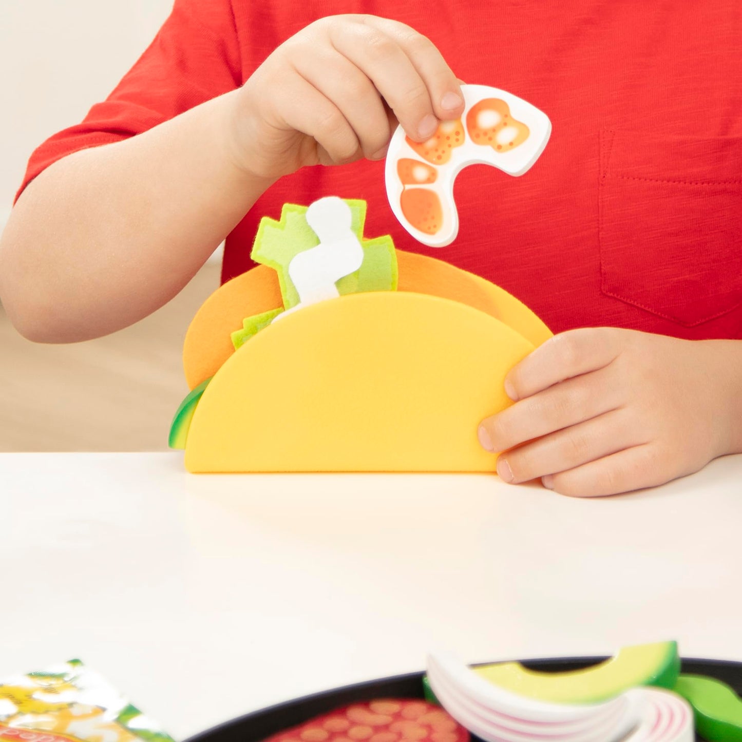 Melissa & Doug Wooden Taco & Tortilla Play Food