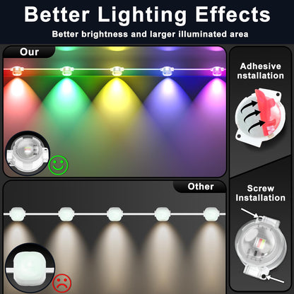 SINLEY 400FT RGB Outdoor Lights with App Control