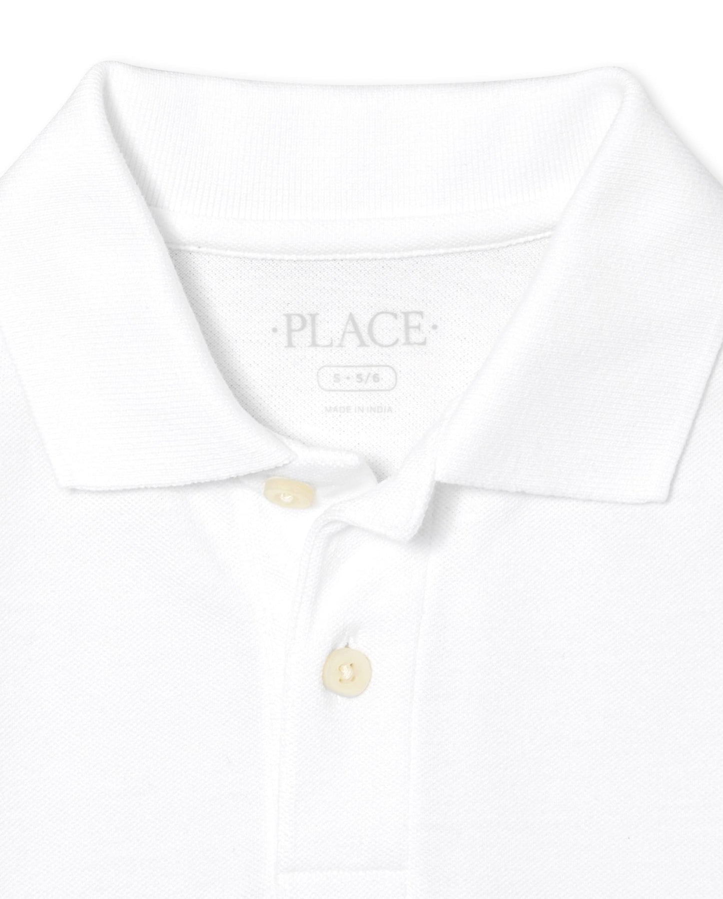 The Children's Place Boys Short Sleeve Pique Polo,White 2 Pack,M (7/8)