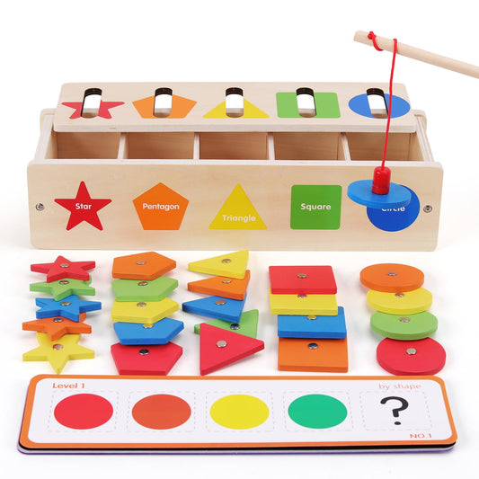 Montessori Magnetic Shape Sorting Box for Toddlers