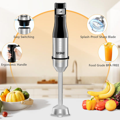 YASHE 5-in-1 Handheld Immersion Blender Set