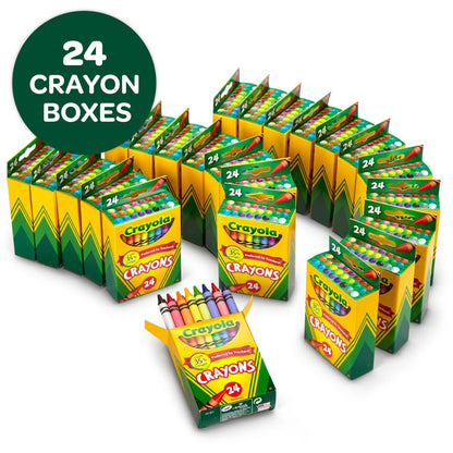 24 Pack Crayola Crayons for Kids