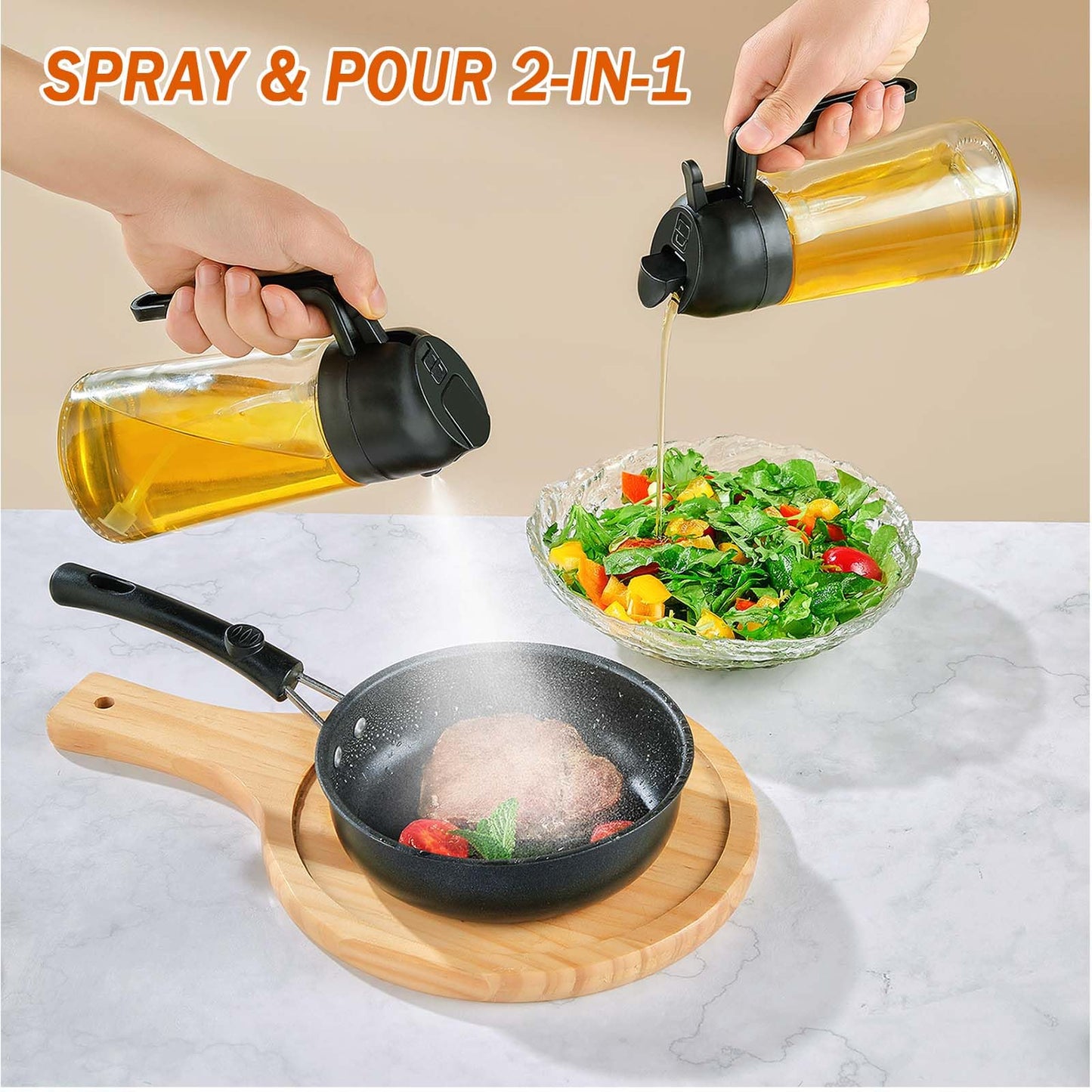 16oz Olive Oil Sprayer & Dispenser