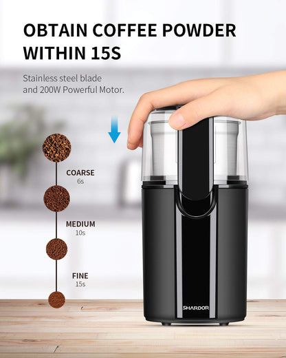 SHARDOR Electric Coffee and Herb Grinder