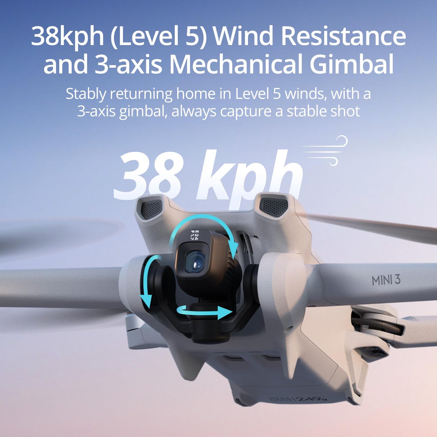 DJI Mini 3 Fly More Combo (DJI RC), Lightweight 3x Mechanical Gimbal Mini Camera Drone with 4K HDR Video, 3 batteries for 114-min Flight Time, Vertical Shooting, 32800ft (10km) Video Transmission