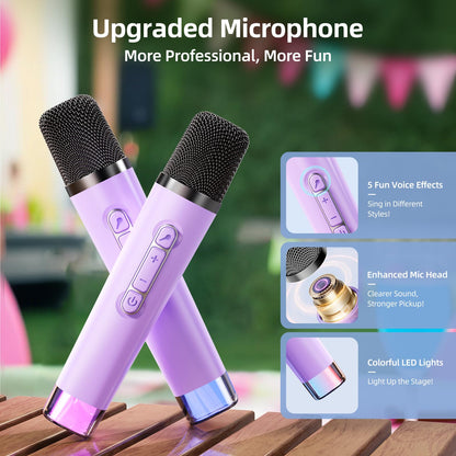 Karaoke Machine for Kids with 2 Microphones