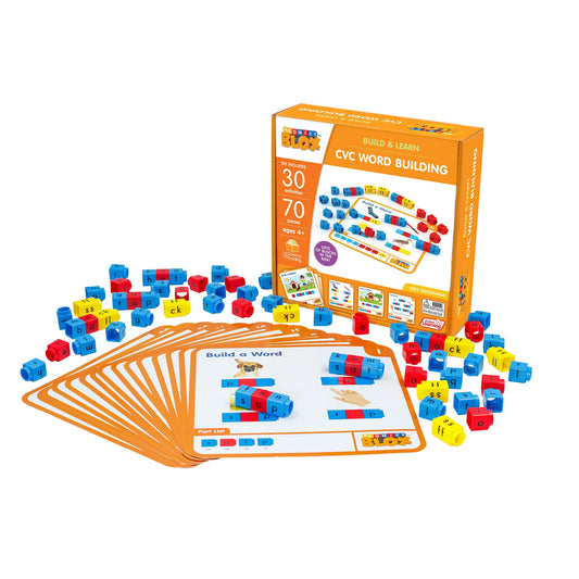 CVC Word Building Activity Cards for Kids 4+