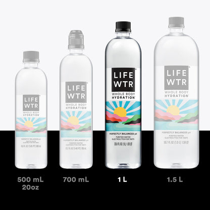 6 Pack LIFEWTR Purified Water with Electrolytes