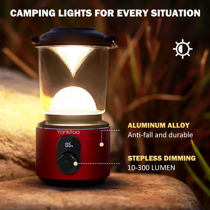 LED Camping Lantern with USB Rechargeable Battery