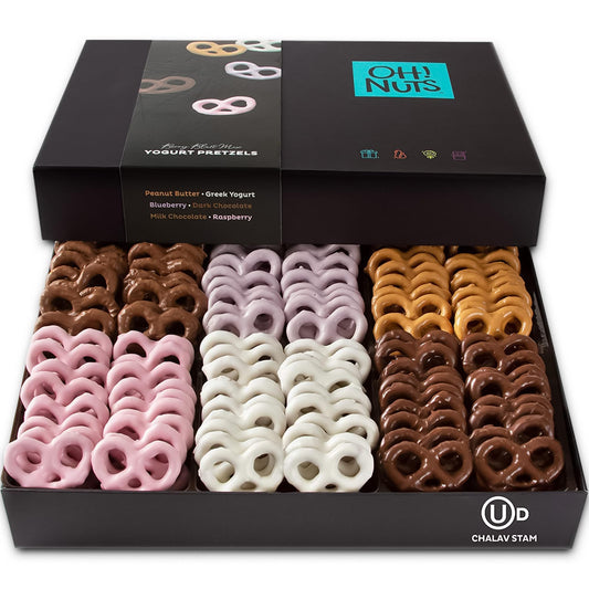 100 Mini Chocolate Covered Pretzels Gift Basket