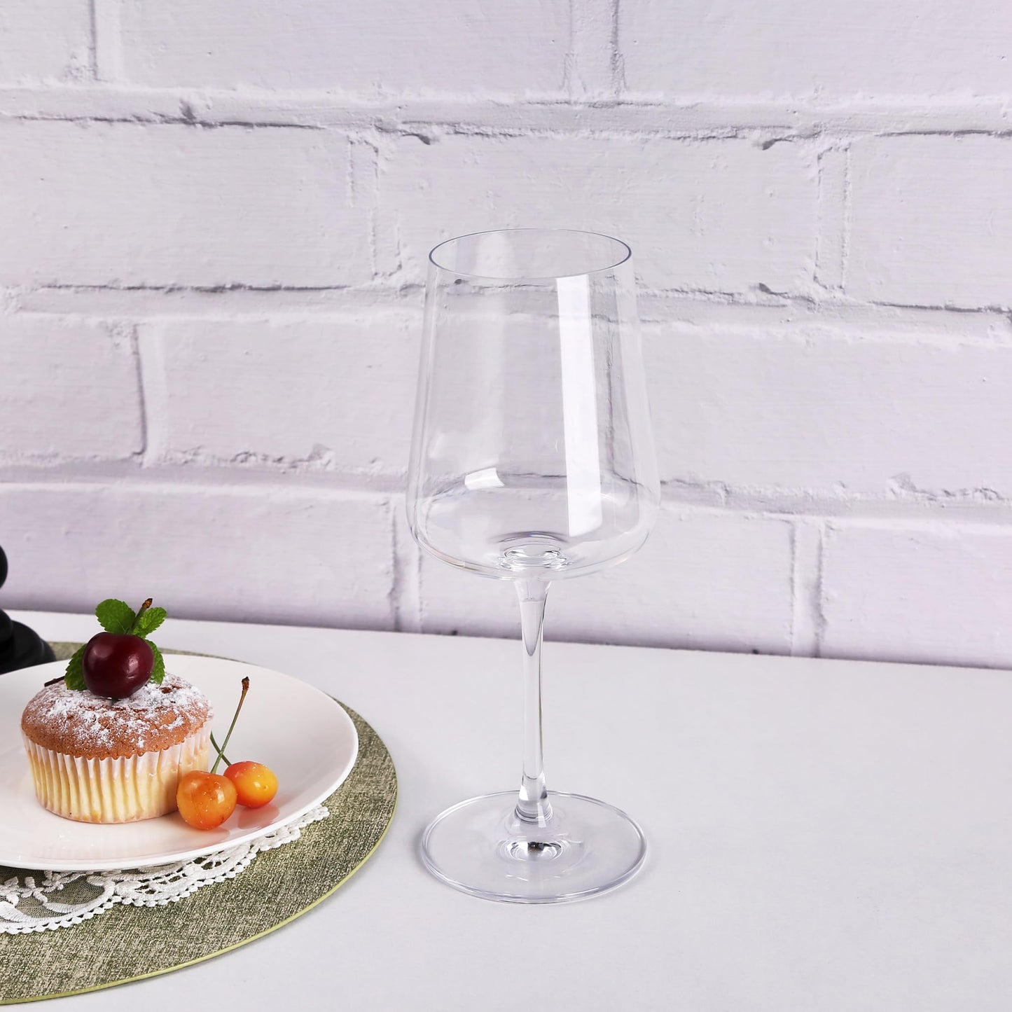 YIBEZ Set of 4 Crystal Red Wine Glasses