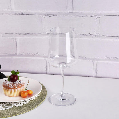 YIBEZ Set of 4 Crystal Red Wine Glasses
